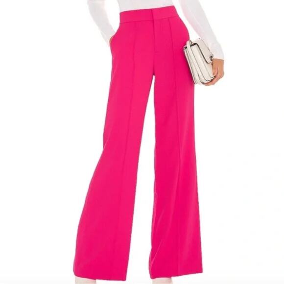 Alice + Olivia Pants - Alice+Olivia DYLAN HIGH WAISTED WIDE LEG PANT 4